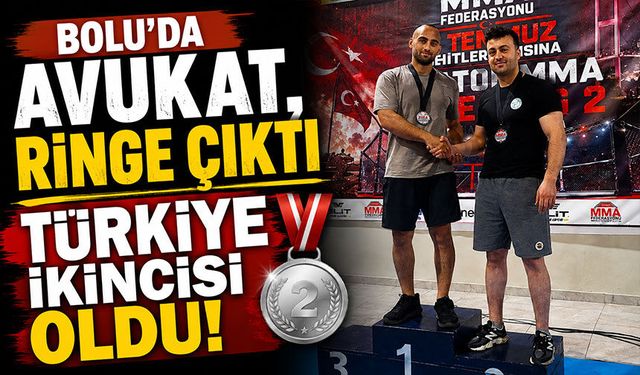 Bolu'da Avukat, Ringe Çıktı, Türkiye İkincisi Oldu