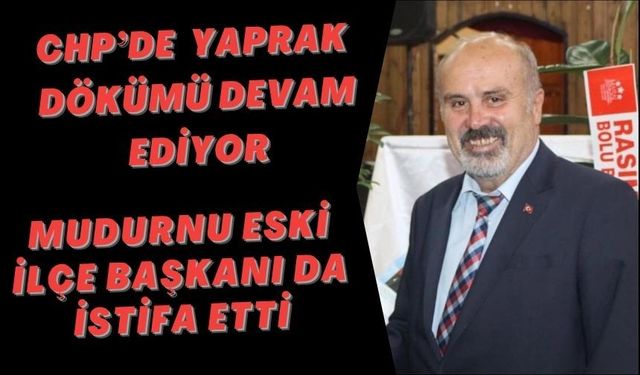 MUDURNU ESKİ İLÇE BAŞKANI DA İSTİFA ETTİ