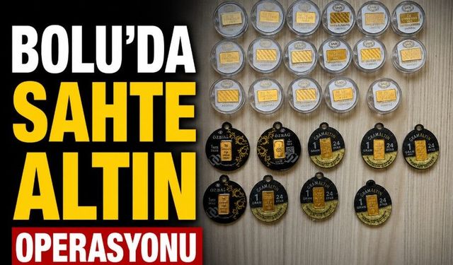 Bolu'da Sahte Altın Operasyonu