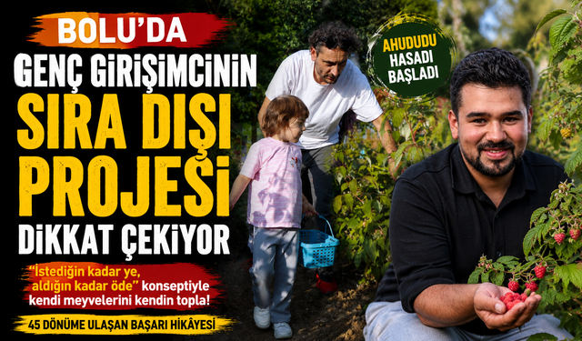 Bolu'da genç girişimcinin sıra dışı projesi dikkat çekiyor