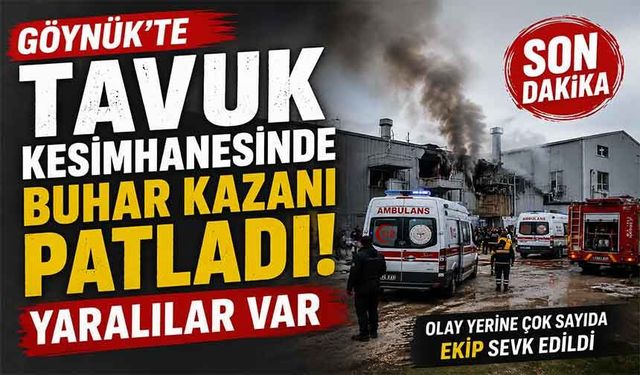 Göynük'te Tavuk Kesimhanesinde Buhar Kazanı Patladı: Yaralılar Var