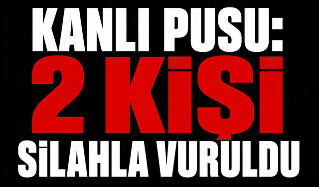 Kanlı pusu: 2 kişi silahla vuruldu