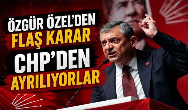 Özgür Özel yeni partiyi kuracaklarını açıkladı
