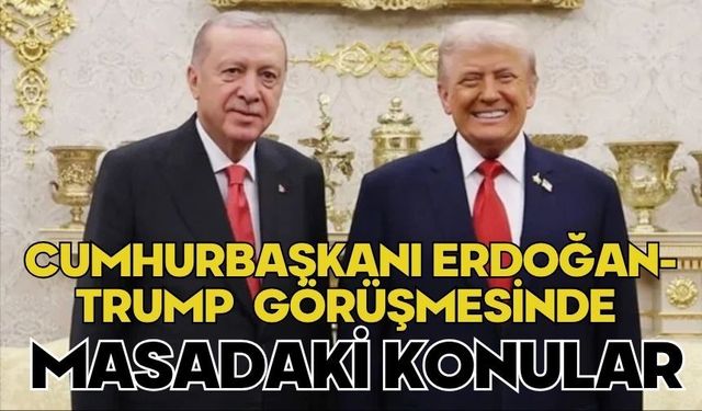 Cumhurbaşkanı Erdoğan-Trump görüşmesinde masadaki konular