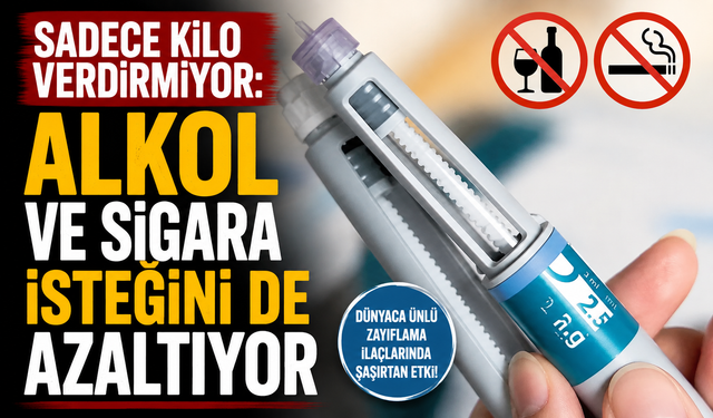 Sadece kilo verdirmiyor: Alkol ve sigara isteğini de azaltıyor