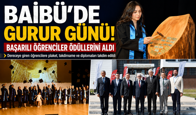 BAİBÜ’de gurur günü! Başarılı öğrenciler ödüllerini aldı