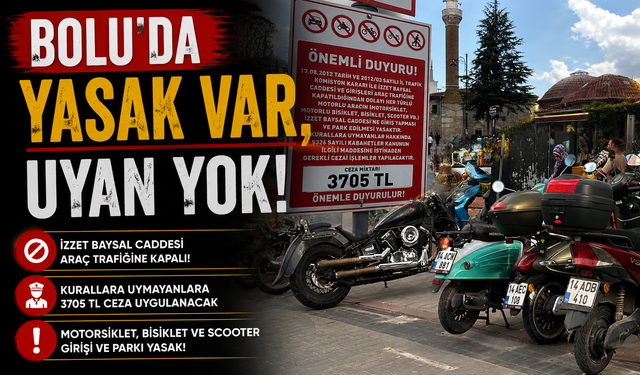 Bolu'da yasak var, uyan yok