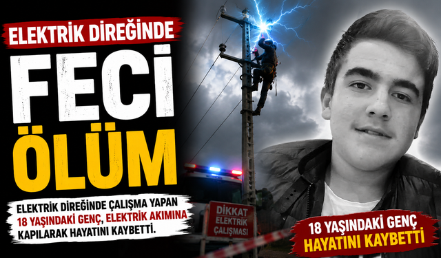 Elektrik Direğinde Feci Ölüm