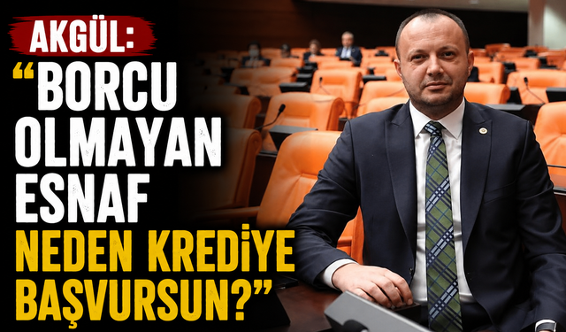 Akgül: “Borcu Olmayan Esnaf Neden Krediye Başvursun?”