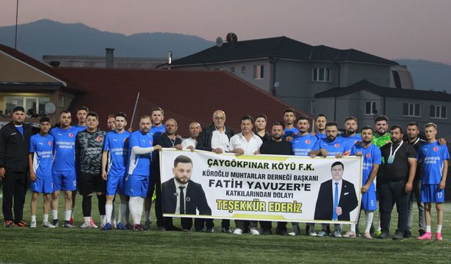 Çaygökpınar Köyü’nden Fatih Yavuzer’e Anlamlı Teşekkür