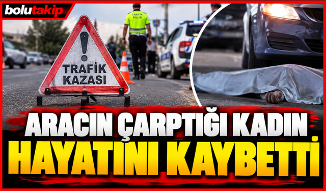 Aracın çarptığı kadın hayatını kaybetti