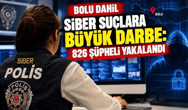 Bolu Dahil Siber Suçlara Büyük Darbe: 826 Şüpheli Yakalandı