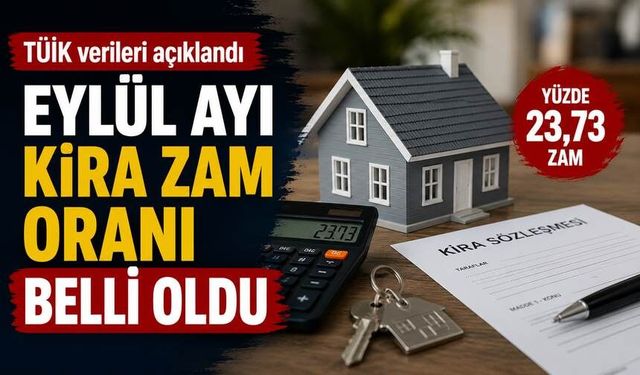 Eylül ayı kira zam oranı belli oldu