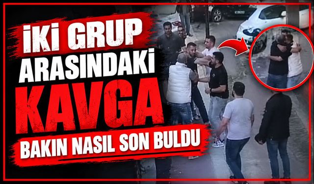 İki grup arasındaki kavga bakın nasıl son buldu