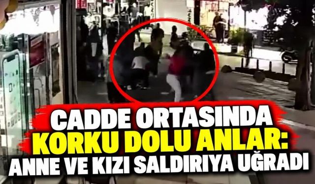 Cadde Ortasında Korku Dolu Anlar: Anne ve Kızı Saldırıya Uğradı