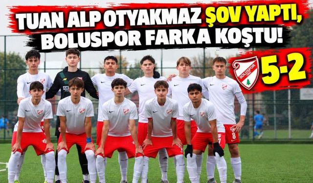 Tuan Alp Otyakmaz Şov Yaptı, Boluspor Farka Koştu 5-2!