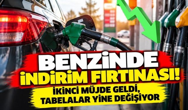 Benzinde indirim fırtınası! İkinci müjde geldi, tabelalar yine değişiyor