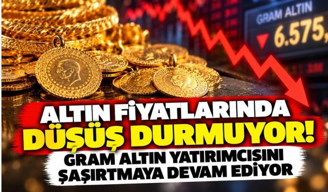 Altın fiyatlarında düşüş durmuyor! Gram altın yatırımcısını şaşırtmaya devam ediyor
