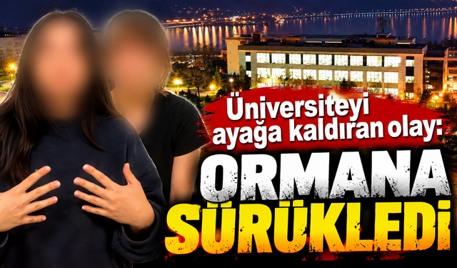 Üniversiteyi ayağa kaldıran olay: Genç kızı yere yatırıp ormanlık alana sürükledi
