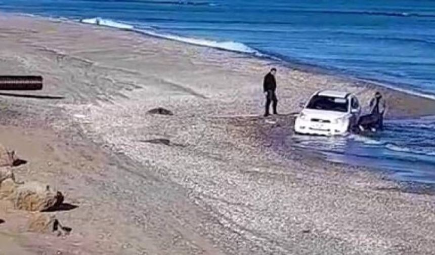 Kumsal gezisi denizin içinde son buldu.