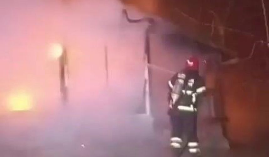 Yanan ev alev topuna döndü