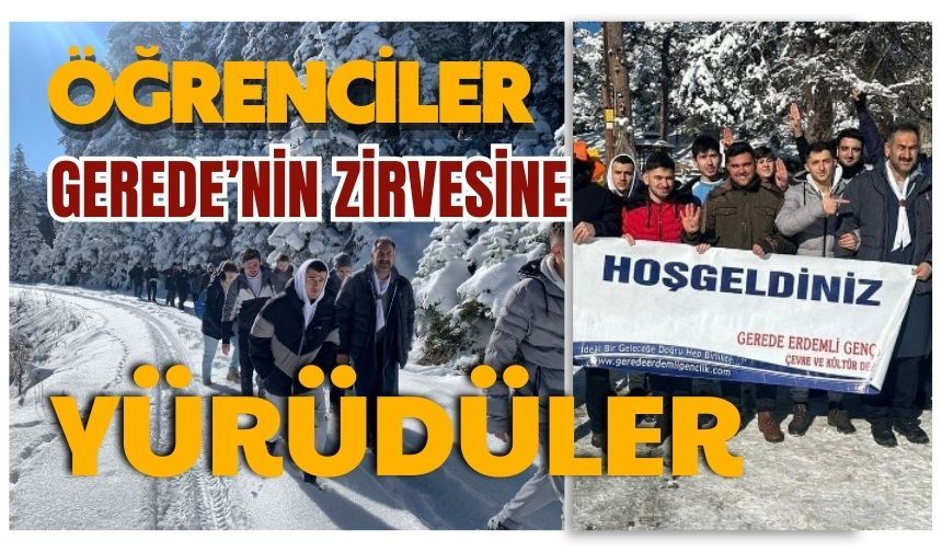 Öğrenciler Gerede’nin Zirvesine Yürüdüler