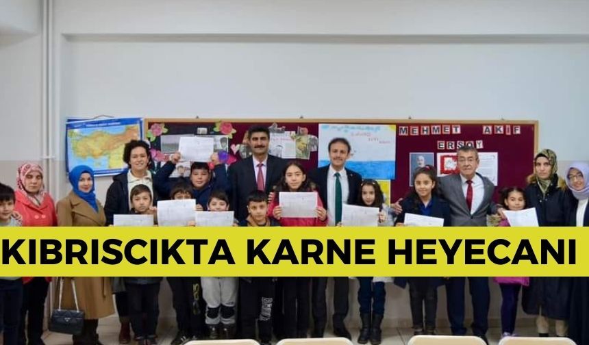 Kıbrıscıkta Karne Heyecanı