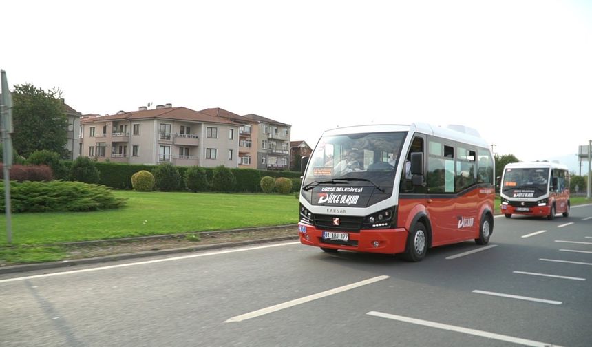 Düzce’de 7 yeni mahalleye ilk hizmet ulaşım