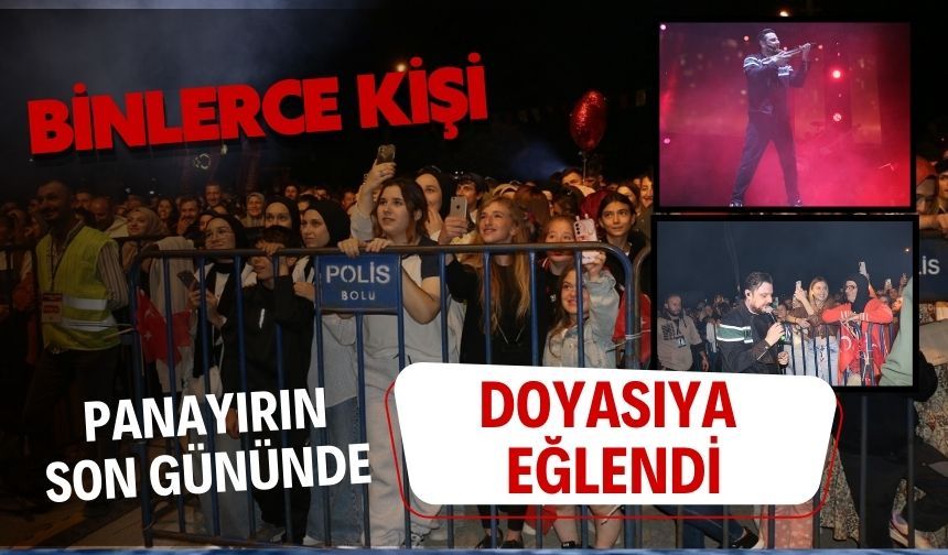 Binlerce kişi panayırın son gününde doyasıya eğlendi