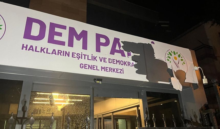 DEM Parti genel merkezine saldırı: 1 gözaltı