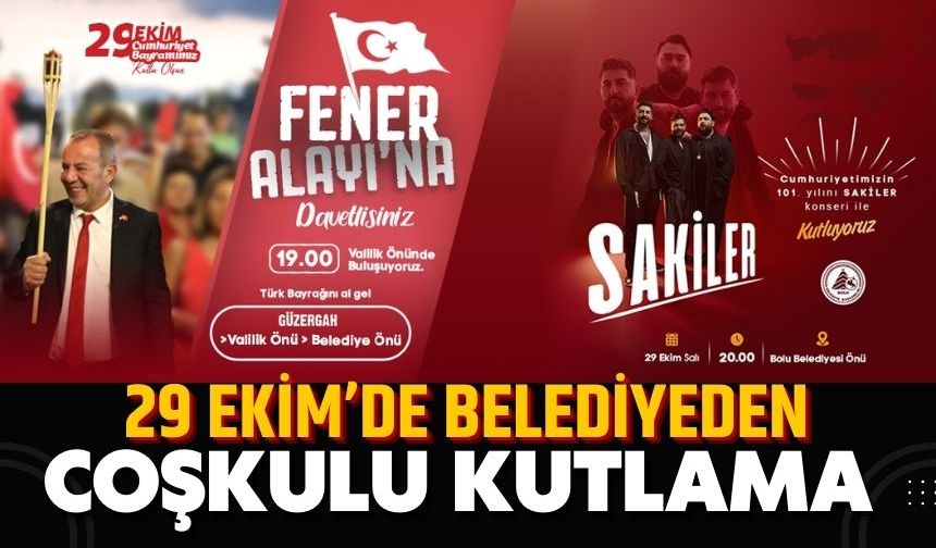 29 Ekim’de belediyeden coşkulu kutlama