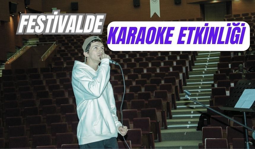 Festivalde karaoke etkinliği