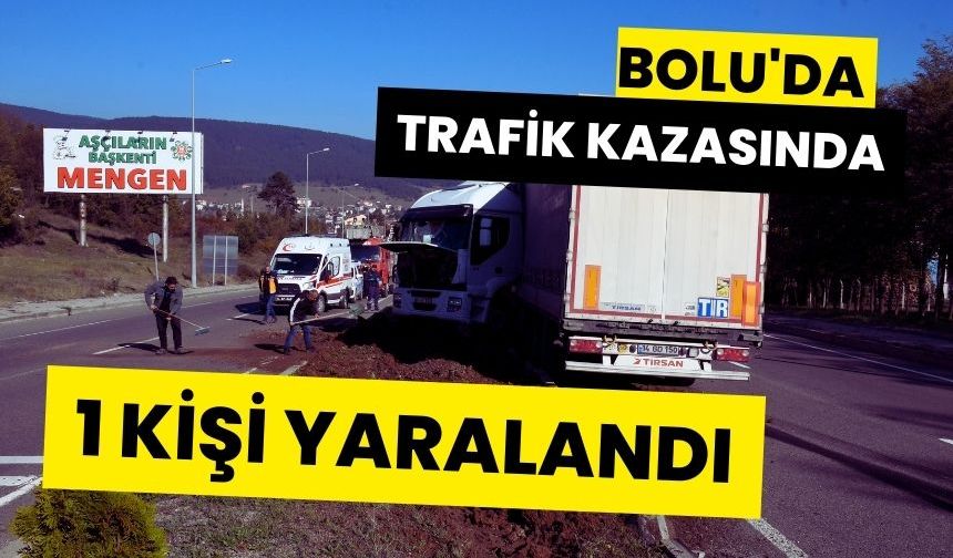 Trafik kazasında 1 kişi yaralandı