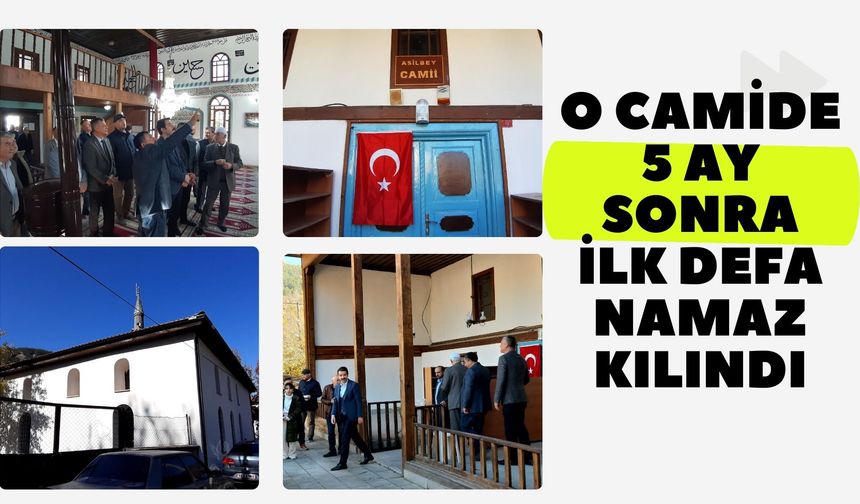 O camide 5 ay sonra ilk defa namaz kılındı