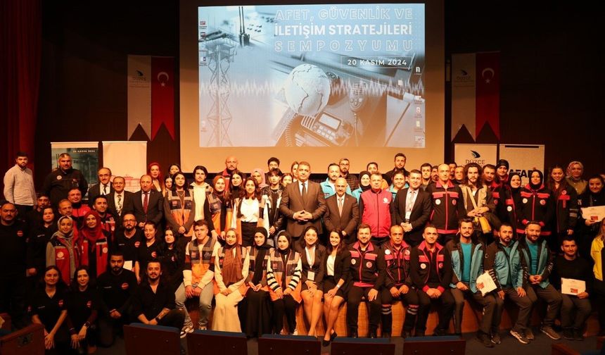 Afet, güvenlik ve iletişim stratejileri sempozyumu gerçekleştirildi