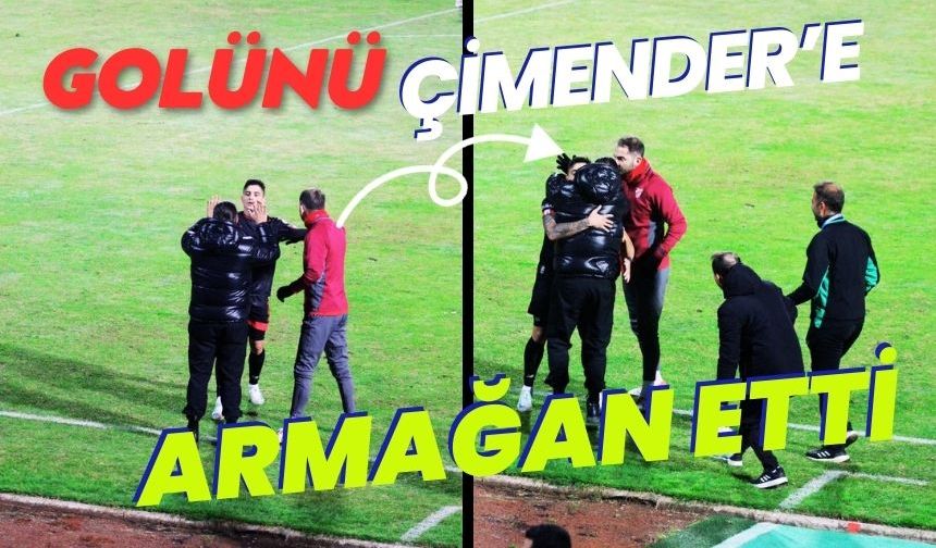 Golünü Çimender’e armağan etti