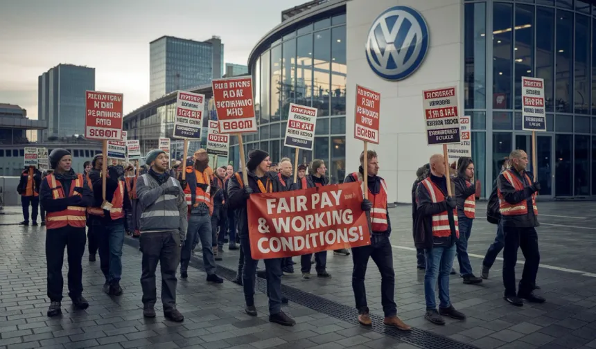 Volkswagen'de grev krizi büyüyor: 9 fabrikada üretim durdu