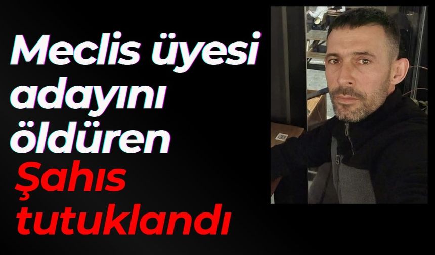 Meclis üyesi adayını öldüren şahıs tutuklandı