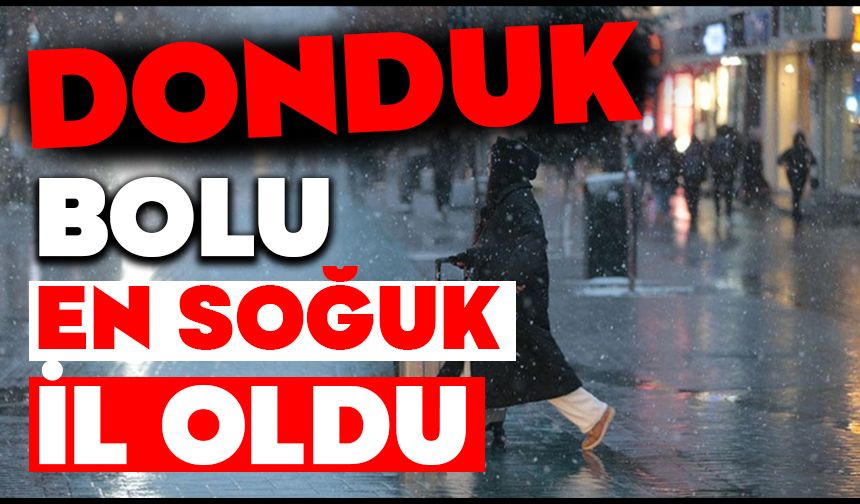 Türkiye'de en soğuk gecesi Bolu'da yaşandı