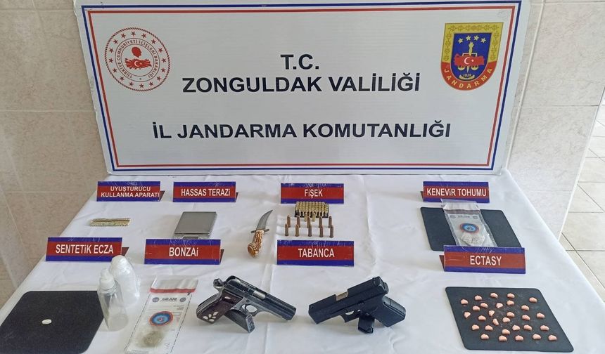 Zonguldak’ta eş zamanlı uyuşturucu operasyonunda 7 şüpheli yakalandı
