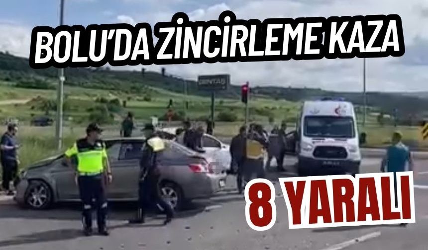 Bolu’da zincirleme kaza: 8 yaralı