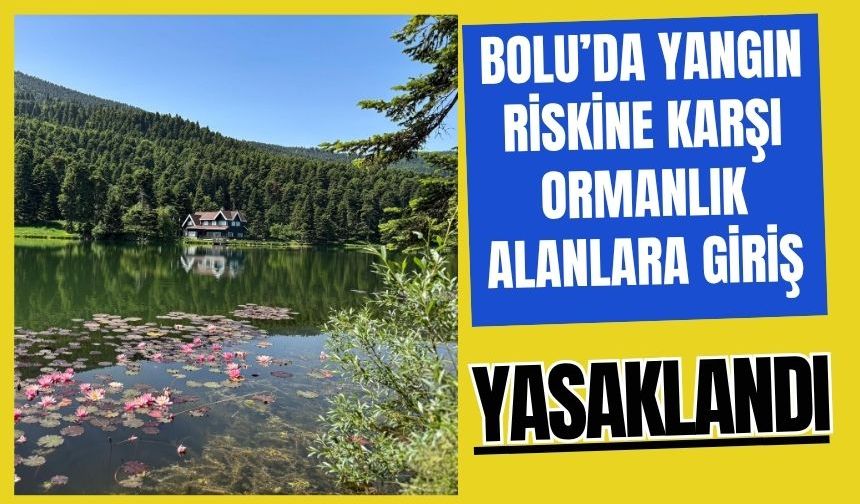 Bolu’da yangın riskine karşı ormanlık alanlara giriş yasaklandı