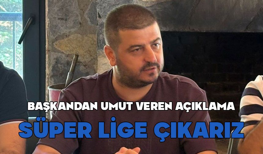 Boluspor Kulüp Başkanı Erdal Bayrak'tan umut veren açıklamalar