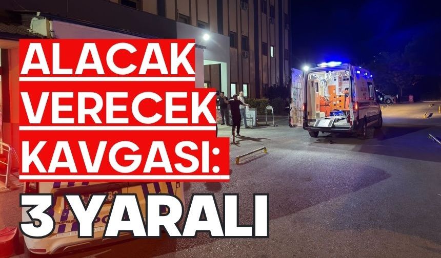 Alacak verecek kavgası: 3 yaralı