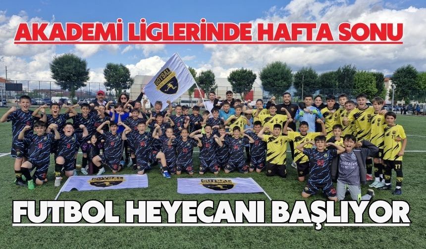 Akademi Liglerinde Hafta Sonu Futbol Heyecanı Başlıyor