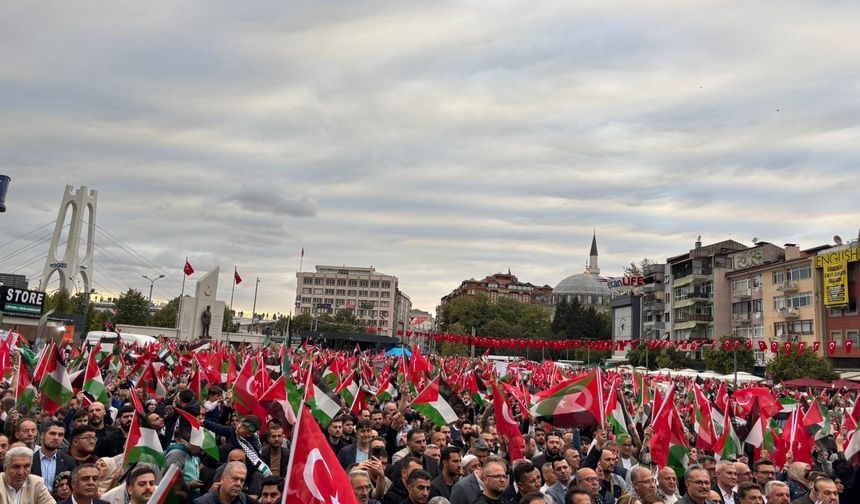 Kocaeli'de Sumud Filosu için dev miting