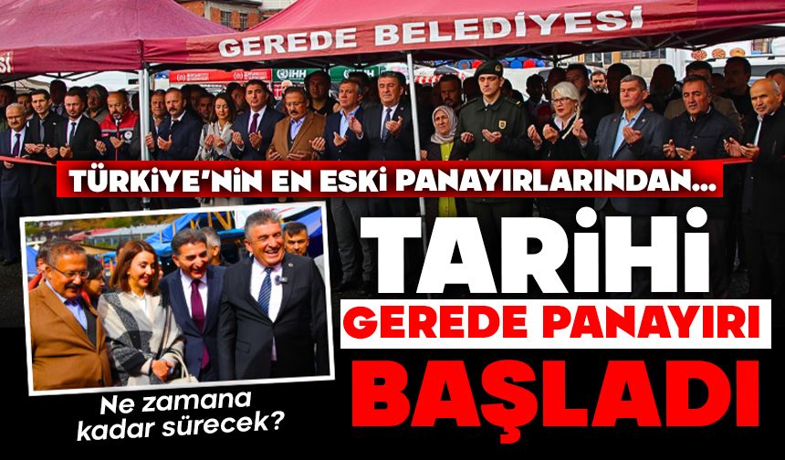 Tarihi Gerede Panayırı Başladı