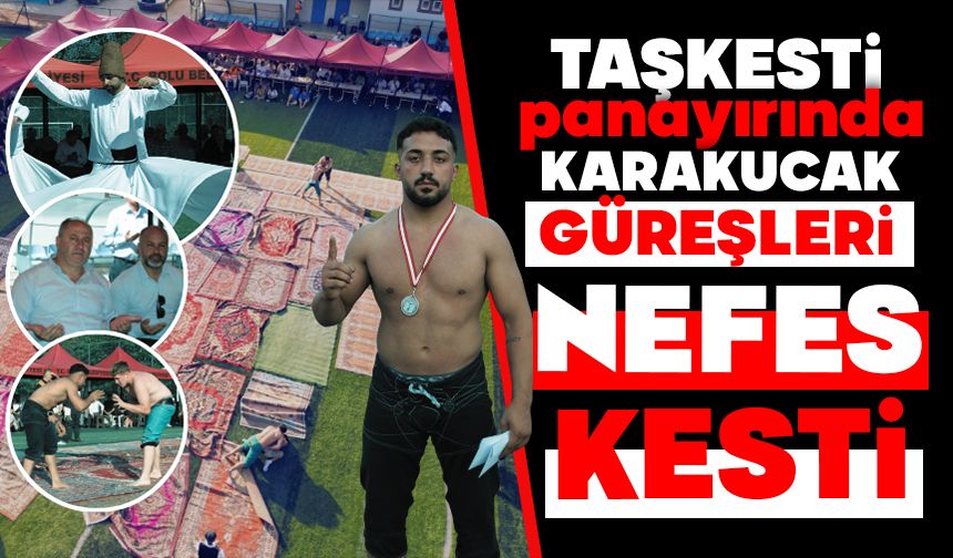Taşkesti Panayırında Karakucak Güreşleri Nefes Kesti