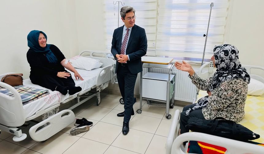 Kaymakam Arıkan hastanede incelemede bulundu