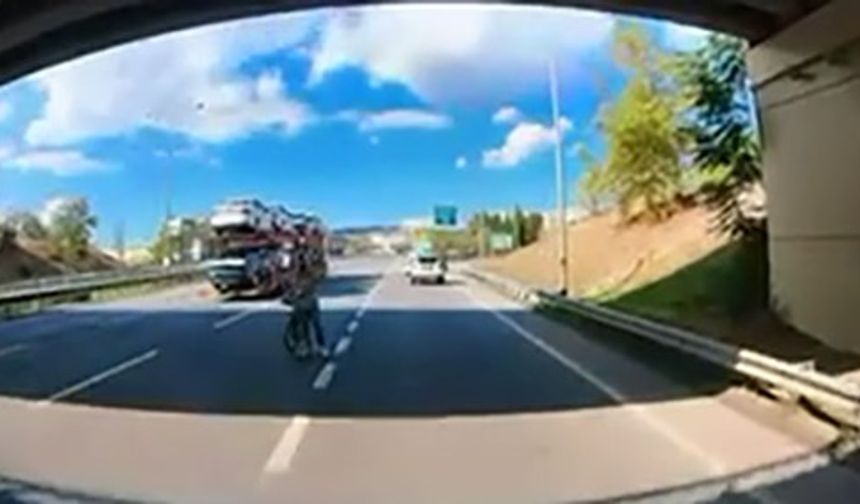 Bu sefer de tersten bisiklet geldi